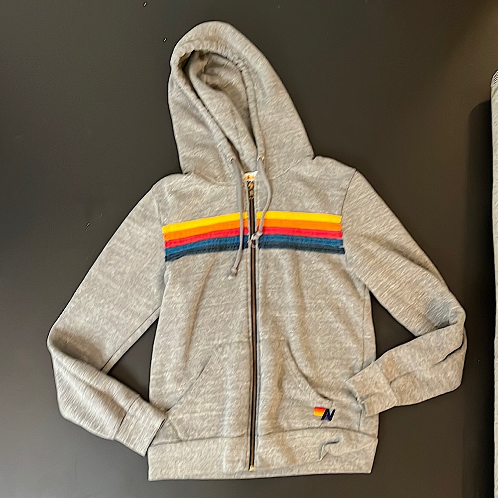 Aviator Nation 5 stripe hoodie